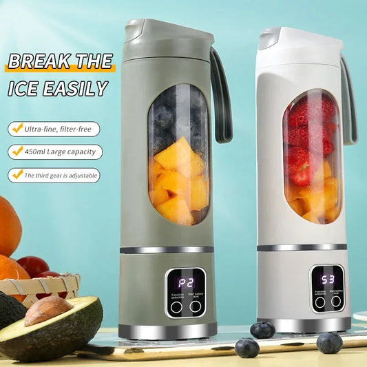 JuiceMaster Pro: USB Charging Portable Juicer with 12 Blades & Ice Crusher